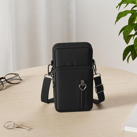 Women Mini Crossbody Wallet Phone Bag Waterproof Pouch Fits Large Phones - Picture 2 of 7